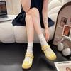 Women Mary Jane Flat Shoes Slip-On Casual Shoes Soft Bottom Lightweight Summer New Style Versatile Non Slip Outdoor Casual Shoes