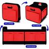 Large Collapsible Trunk Organizer with Multi Pockets, 3 Compartments Storage Organizer for Car, SUV, Minivan