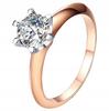 Rose Ring Pr 925 Large Cubic Zirconia Elegant