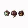 5pcs Color Resin Pumpkin Bead Buttons Chinese Cheongsam Hanfu Tang Style Buttons Cotton And Linen Shirt Cardigan Gold Nail Buttons