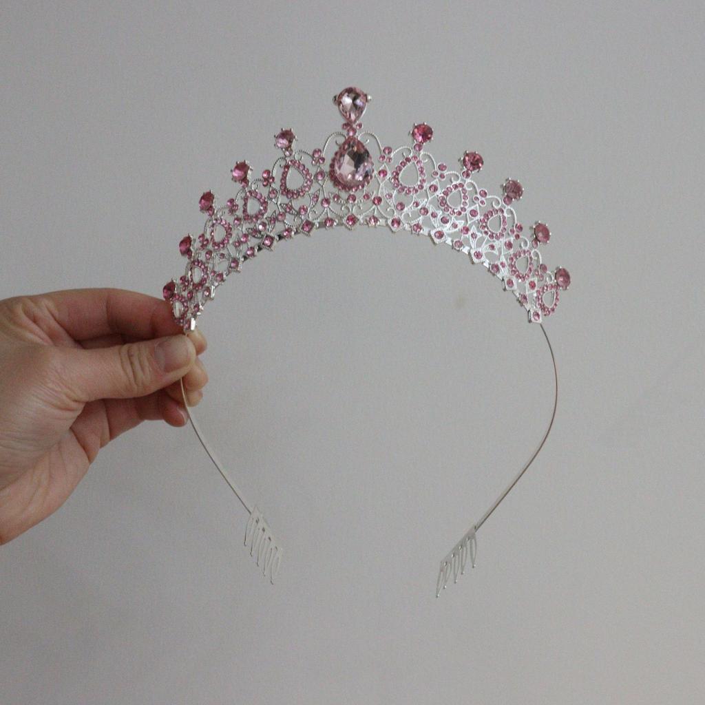 Kristall Diamant Braut Hochzeit Dutt Haar Tiara Geburtstag Kopfschmuck Haaraccessoire Ball Krone Autoshow Performance Stirnband