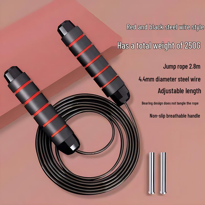 Weighted Steel Jump Rope for Fitness and Professional Training