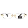 Unisex Rimless Anti-Blue Light Photochromic Glasses for Reading & Myopia