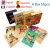 55Pcs Pokemon Cards VSTAR GX EX VMAX MEGA TAG TEAM Energy Trainer Charizard Pikachu Rare Collection Battle Card I21