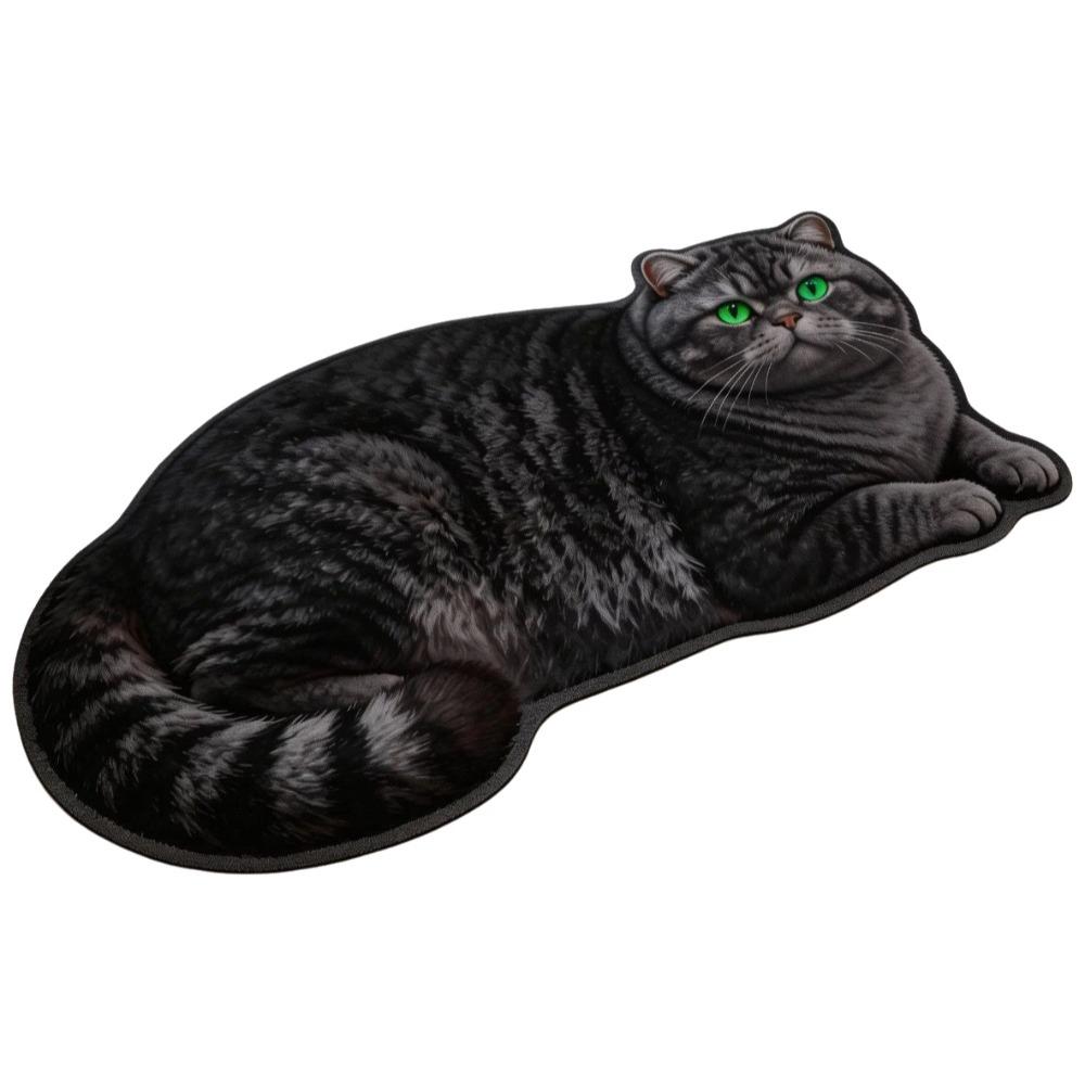 40*60cm Cute Cat Diatom Floor Mat Super Absorbent Wear Resistant Design Bathroom Carpet Soft Non-slip Simulation Cat Floor Mat