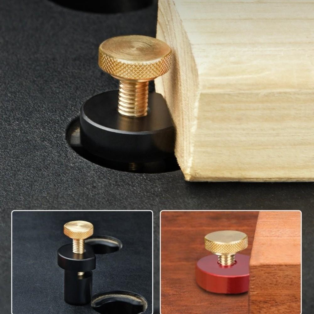 19/20mm Size Bench Stop Block Non-Slip Surface Tenon Positioner Block For MFT Workbench