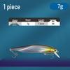 Silbernes Blatt Streamline Minnow Köder: Ultimativer Sinking Twitchbait für Weitwurf-Angeln