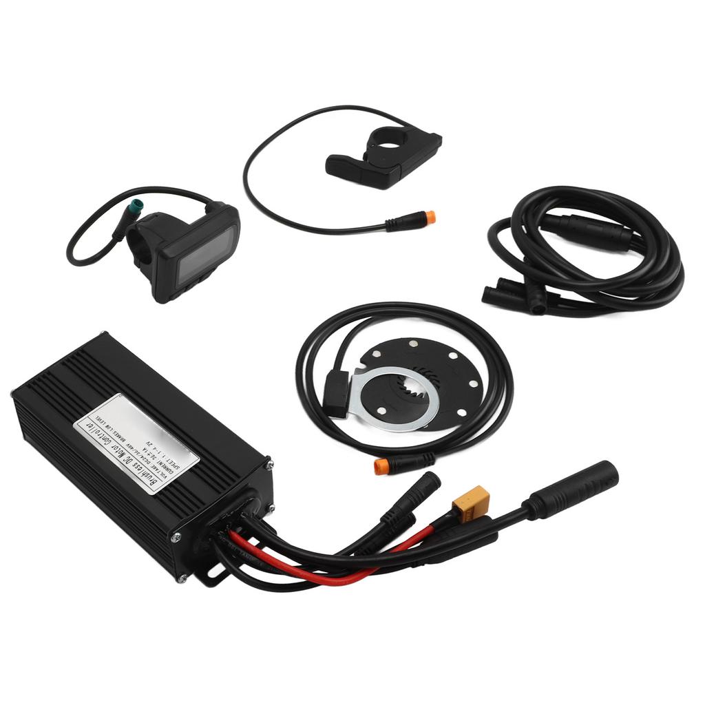 DC24V 36V 48V 26A 3 Modlu Fırçasız Kontrolcü ve EN06 Panelli Elektrikli Bisiklet Başparmak Gaz Kolu