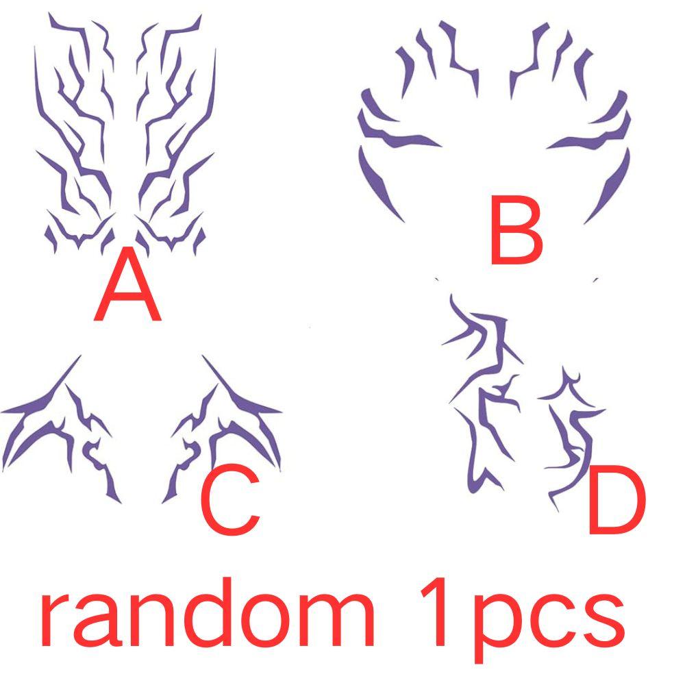 4 dočasná tetování nálepky na tetování pro hraní rolí doplňky pro hraní rolí vhodné pro hraní rolí, Halloween a party make-up