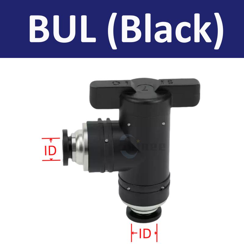 BUC BUL BUM BTC 4mm 6mm 8 10 12mm Pneumatic Push In Quick Joint Connector Hand Valve To Turn Switch Manual Ball Current-limiting