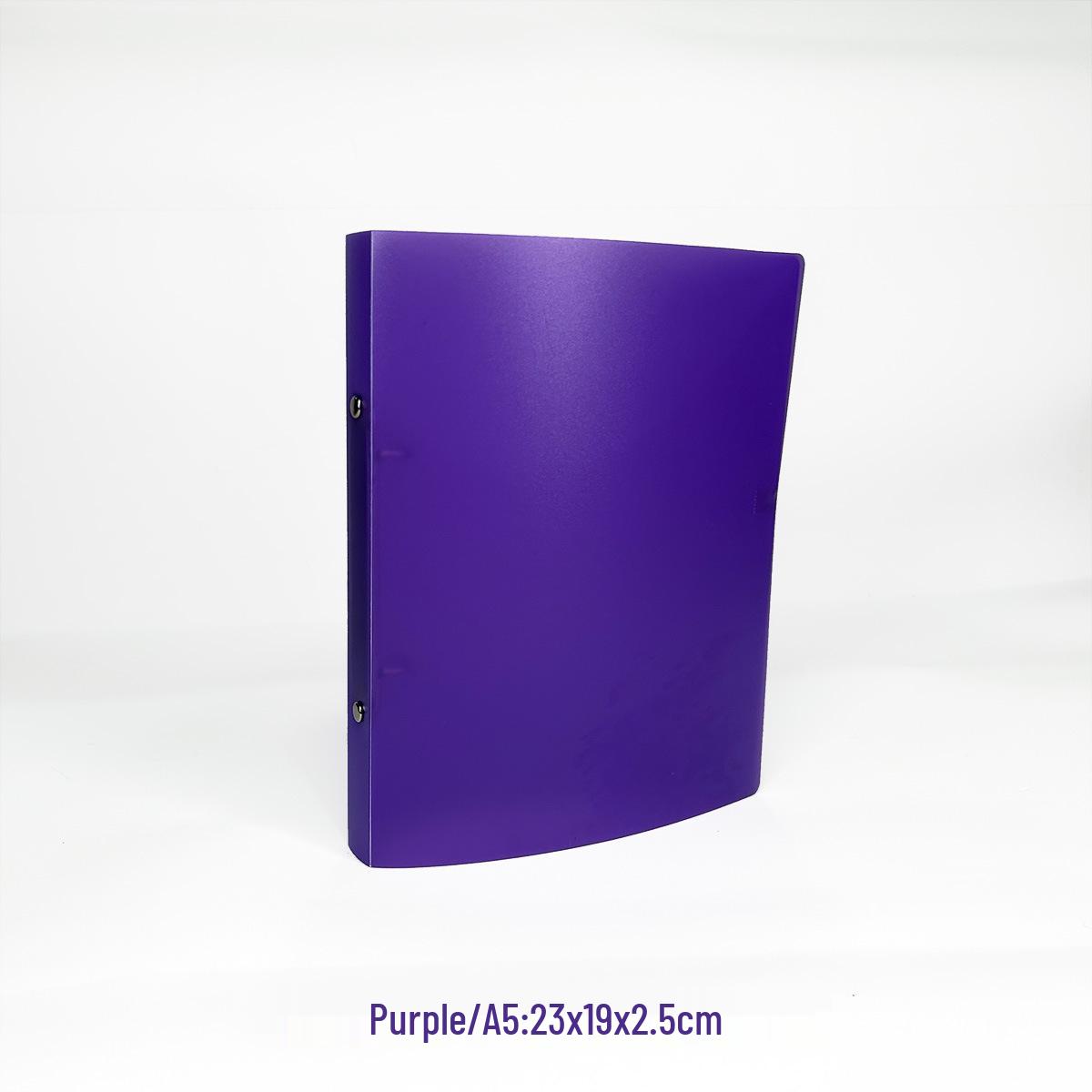 

A5 Transparent Plastic Large Capacity Loose-Leaf Folder for Student Papers