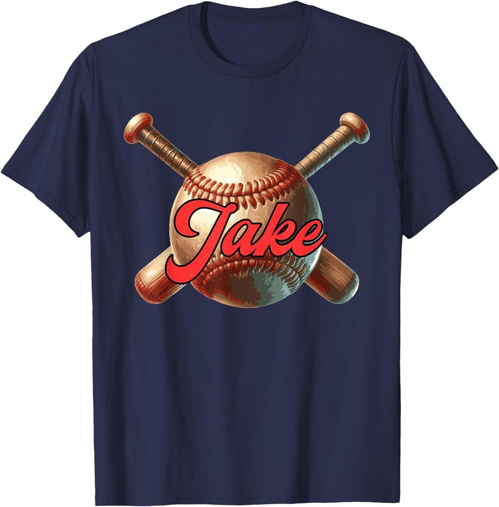 Jake Baseball Custom Name T-Shirt