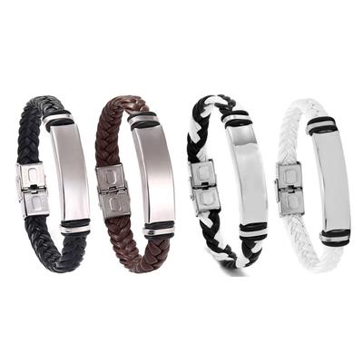 Elegant Weave Bracelets Stylish Leather Woven Handchains Handmade Unisex Couple Bangles Accessory New Year Gifts