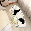 Cute Cat-Shaped Rug, Plush Shaggy Floor Mat for Kids' Bedrooms and Nurseries, Non-Slip Design Ideal for Bedside Use