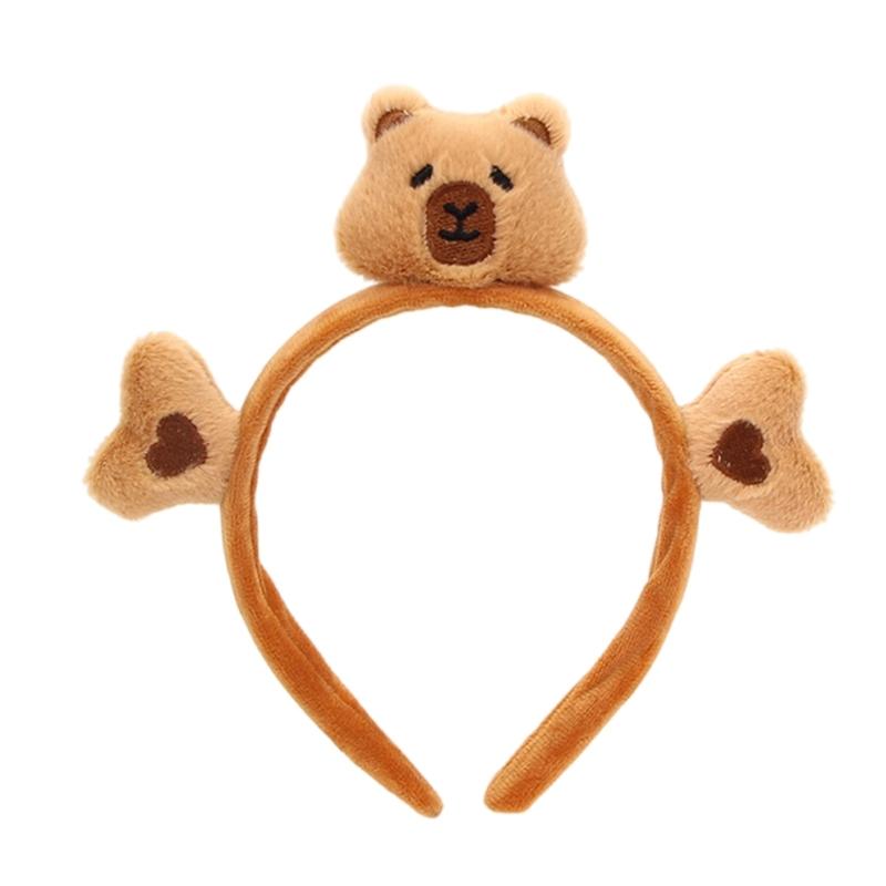 Cute Cartoon Bear Headband For Kids And Women Fashion Headwear Soft Adjustable Hair Accessory In Various Colors