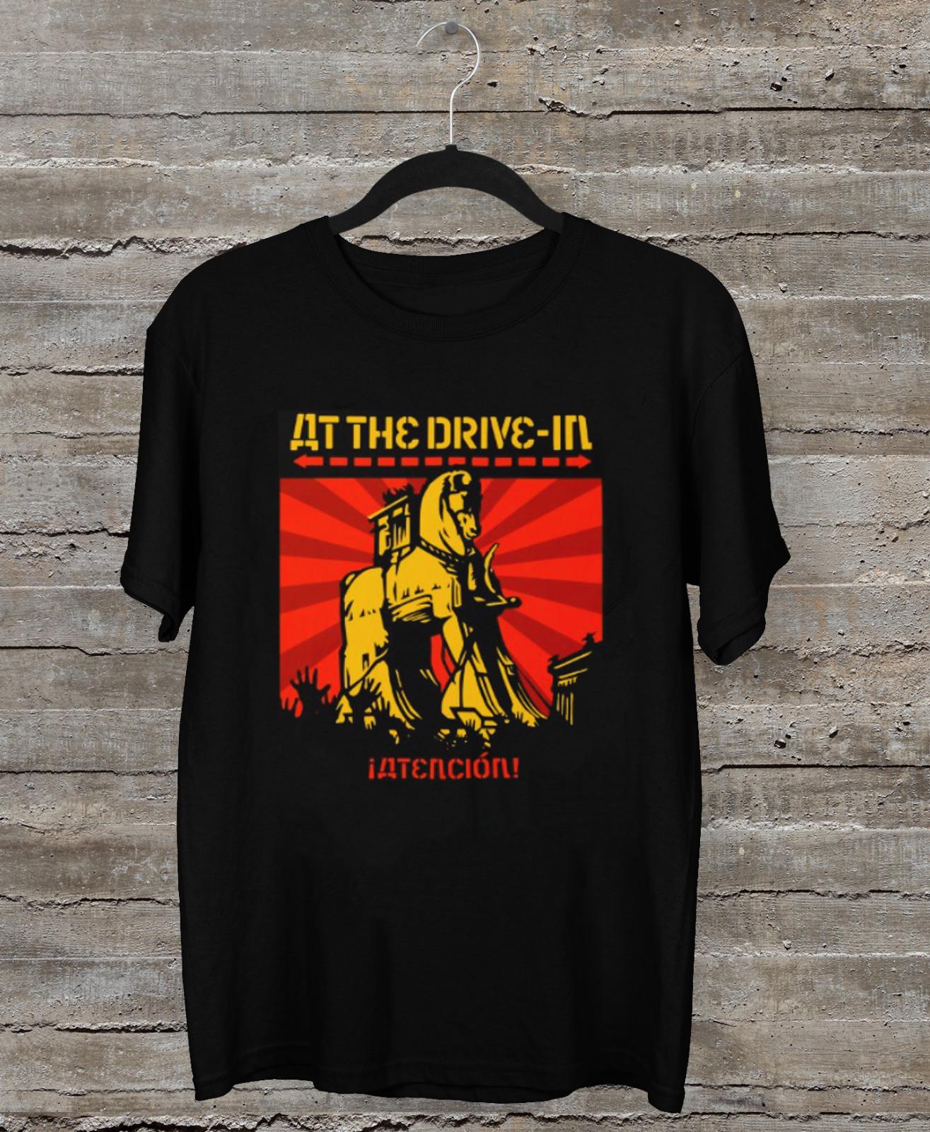 NEW At the Drive in Atencion Band Gift For Fan Black All Size Shirt AR152 XXXL