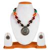 Latest Traditional Afghani Tribal Beads Multicolor Jwell Necklace Jewellery Set with Earrings for Girls and Women