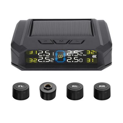 For Most Vehicles Digital Display Solar TPMS For Tire Maintenance 0 - 80 PSI 0 - 6 BAR Compatible With Most Vehicles