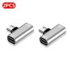2Pcs Type C Male To Dual Type C Female Splitter Converter Data Transfer Adapter  Phone Accessories
