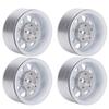 4pcs 1.9'' Aluminium Alloy Wheel Rims Hubs for 1/10 RC Crawler for   SCX10  (White )