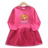Paw Patrol Girls' Long Sleeve Princess Mesh Dress - Stylish Spring/Autumn Skirt for Kids