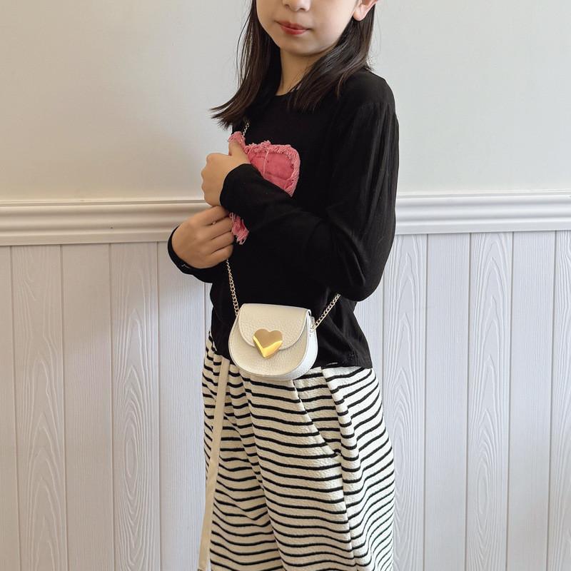 Solid Color Sweet Fresh Girls Casual Small Crossbody Bag For School Play Daily