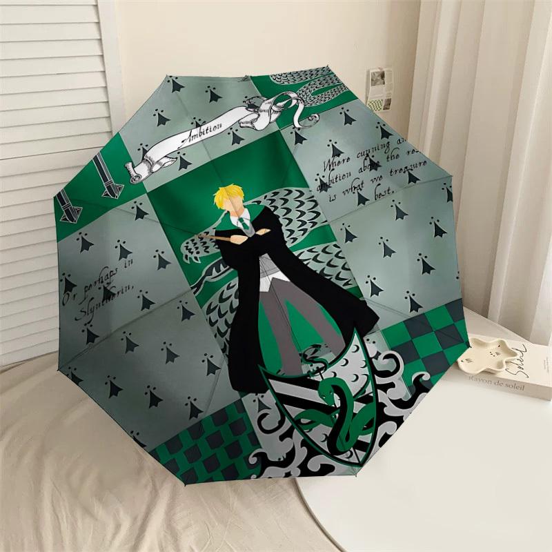 1PC Warner Ambition Slytherin Umbrella-8-Rib Reinforced, Automatic Open, Lightweight-A102