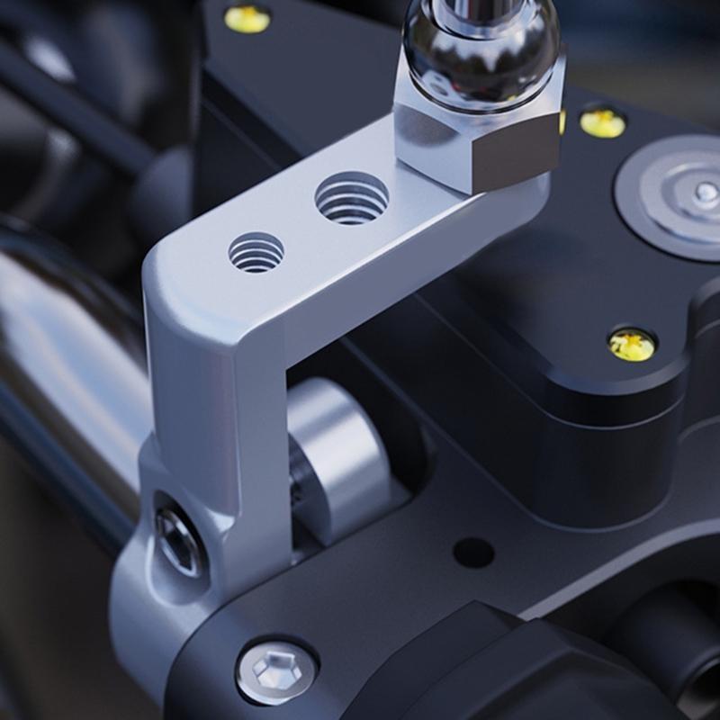 17mm-22mm Motorcycle Multifunction Mount Bracket 10mm 8mm 6mm Thread for Motorcycle Mirrors Base Led Spotlight E-bike Dirt Bike