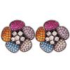 Silbernadel Zirkonia Blume Ohrstecker: Elegante, auffällige und luxuriöse Ohrschmuckstücke für Damen