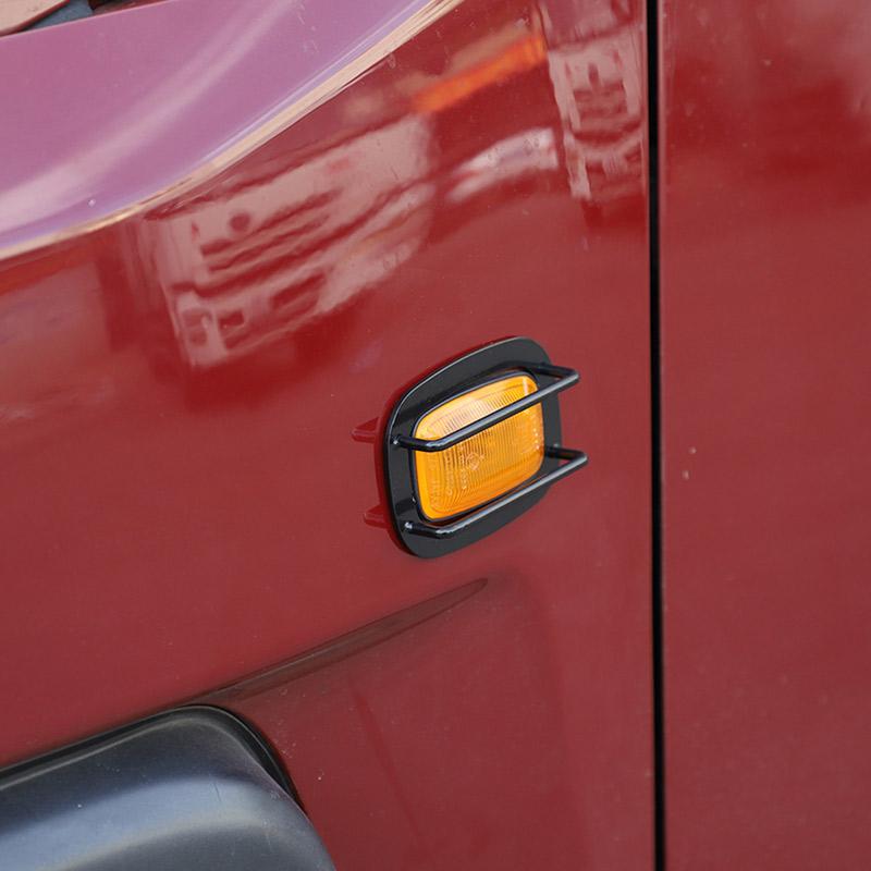 For Toyota FJ Cruiser 2007- Stainless steel Black Car Turn Signal Protection Cover Trim Sticker Car