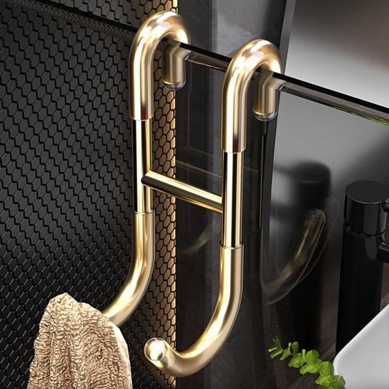 Handtuchhalter Glastür Duschhaken Starke Tragfähigkeit Einfache Installation S-förmiger Badezimmer-Bademantel-Aufhängerhaken