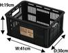 JEJ Astage Rally Container Black Basket Container 41 X D 30 X H 19 Mesh Box Gardening Storage Outdoor Supplies Set of 12 #15 [W Approx. Approx.