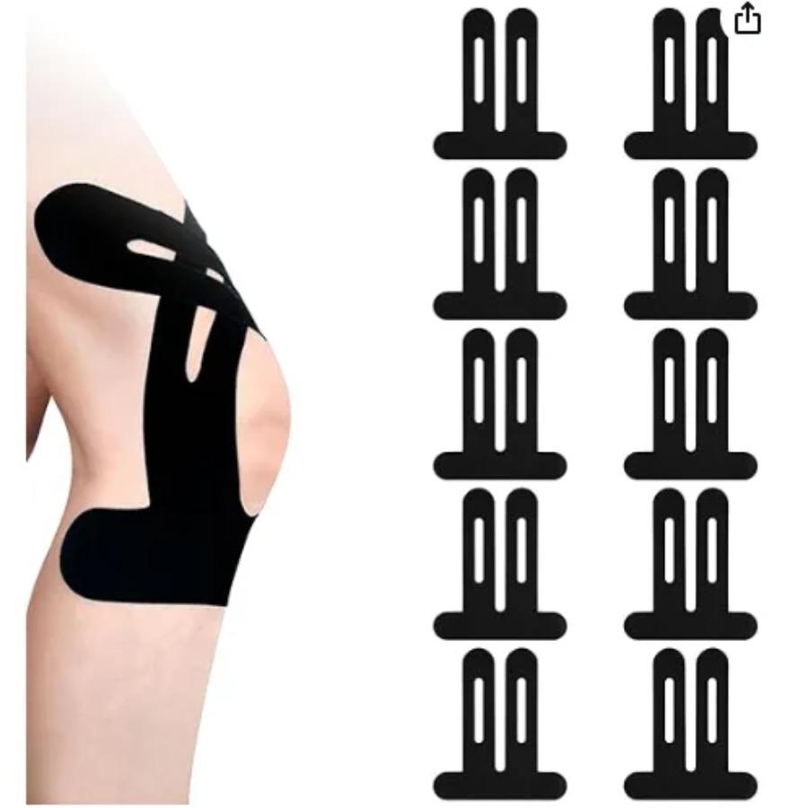

10PCS Kinesiology Tape for Knees Waterproof & Elastic Breathable Knee Tape Athletic Tape Provide Support & Stability for Running
