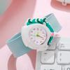 New candy color fashion casual simple round dial pointer silicone strap pop watch for students