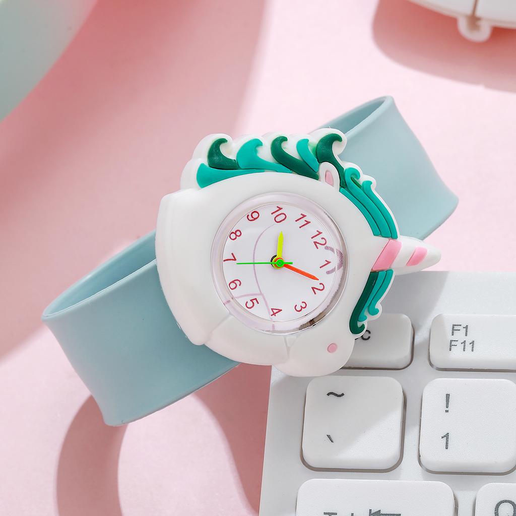 New candy color fashion casual simple round dial pointer silicone strap pop watch for students