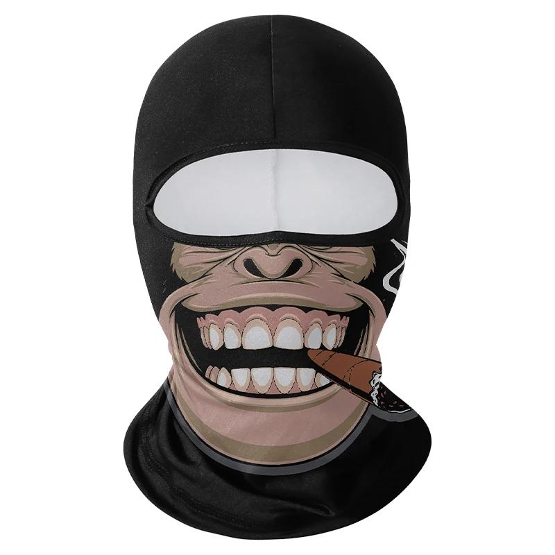 Cycling Mask Skull Quick-drying Sunscreen Balaclava Men's Motorcycle Elastic Helmet Lined Ghost Full Face Windproof Headgear