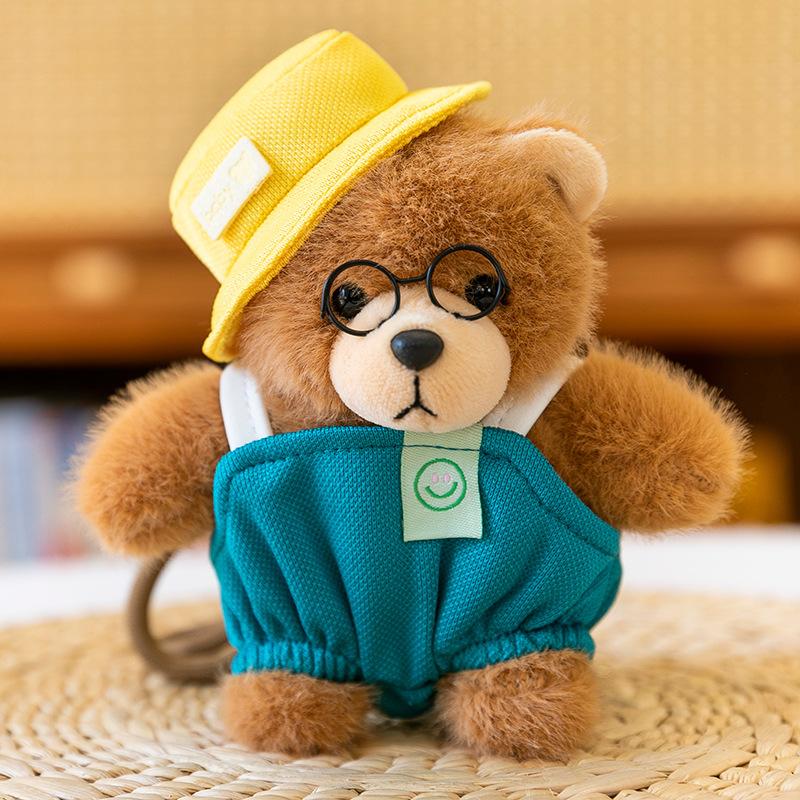 Cartoon Chef Sweatshirt Bear Plush Toy Artist Pendant Backpack Keychain