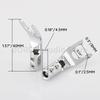 2 Stück Bananen Y/U Gabelstecker Schraubstecker Gabel Messing Kupfer Rhodiumbeschichteter Stecker HiFi Lautsprecher Verstärker Kabel Video Audio Buchse