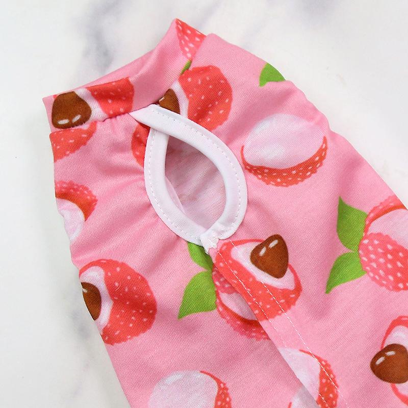 1Pcs Breathable Dog Cats Jumpsuit Pet Supplies  Cartoon Cat Sterilisation Clothes Print Anti-Scratch Pet Surgery Suit