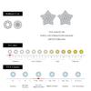 MODIAN D Shinning Moissanite 925 Silver Cute Stars Stud Earrings For Women Daily Party Fine Jewelry Accessories