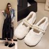 Thick-soled Mao Mao Shoes Women's New Autumn and Winter Models with Flat-soled Laden Shoes Shallow-mouth Doudou Shoes