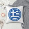 Athens Greece Flag Square Pillowcase Cushion Cover Pillow Case Throw Pillow Cover for Home Sofa Living Room