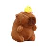 Capybara Plush Toy - Cute Rodent Doll Gift with Mini Pendant