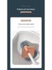 Wall-Mounted Silicone Toilet Brush with Storage Rack - No Dead Angles, Perfect for Bathroom Cleaning