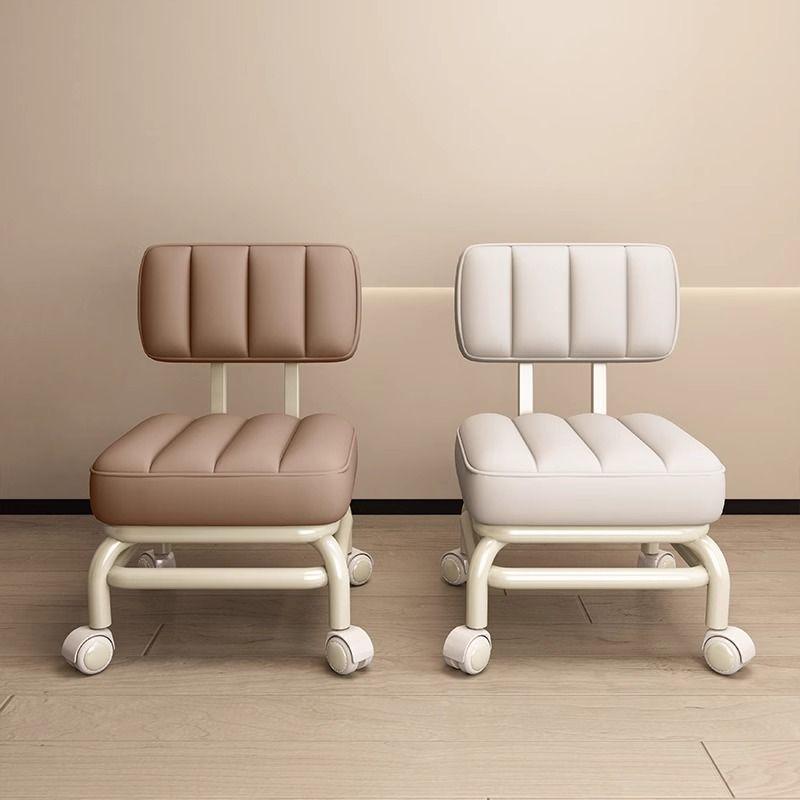 Universal Low Wheel Stool for Home with Thickened Material and Casters