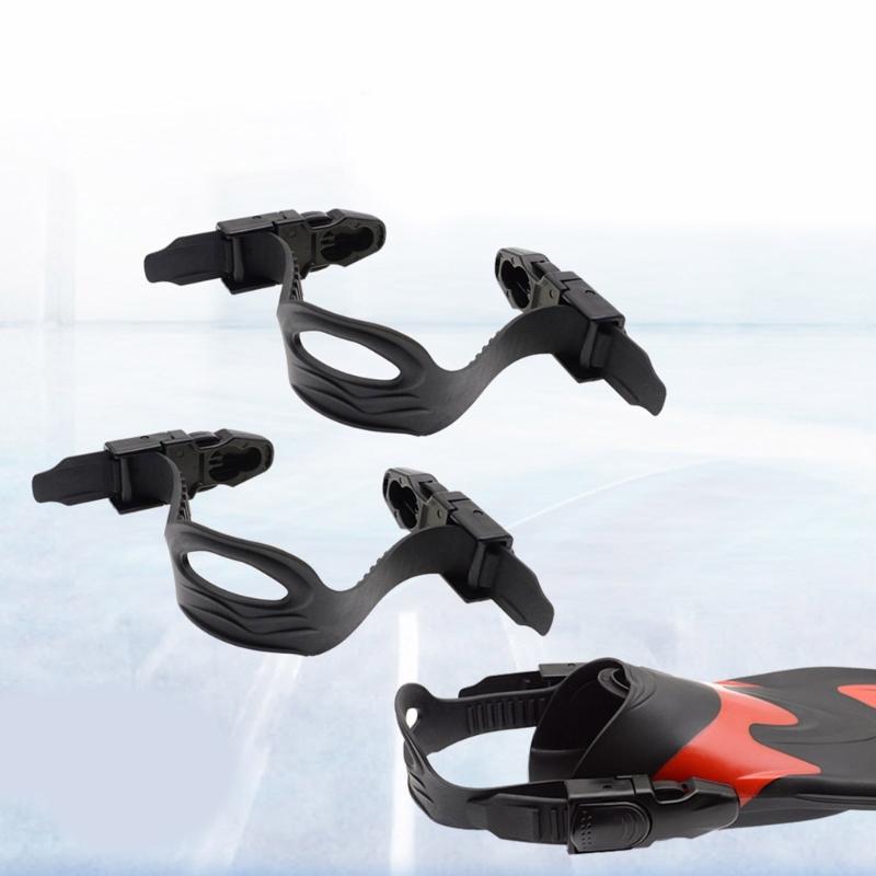 Replacement Scubas Fin Straps Quick Releasing Fin Straps Buckles Snorkeling Fin Straps Replacement Rubber Texture for Fin