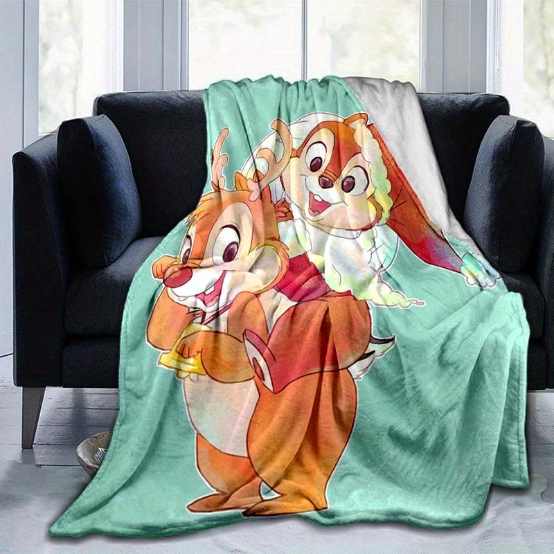 1pc, Christmas Reindeer & Santa Claus Blanket Festive Home Decor, Couch Throw Blanket, Gift for Friends, Soft Coverlet, Perfect for Bedroom,