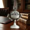 Vintage Alloy Incense Burner Hollow Out High Foot Metal Incense Holder Handmade Double Dragon Aromatherapy Stove Tea Ceremony