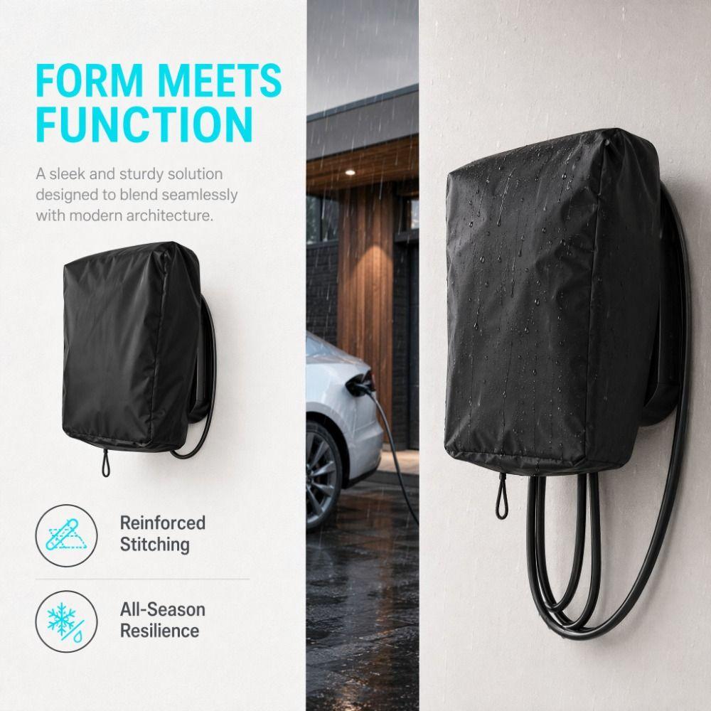 Universal Electric Vehicle Charging Station Cover Waterproof Car Charger Rain Cover Outdoor Use