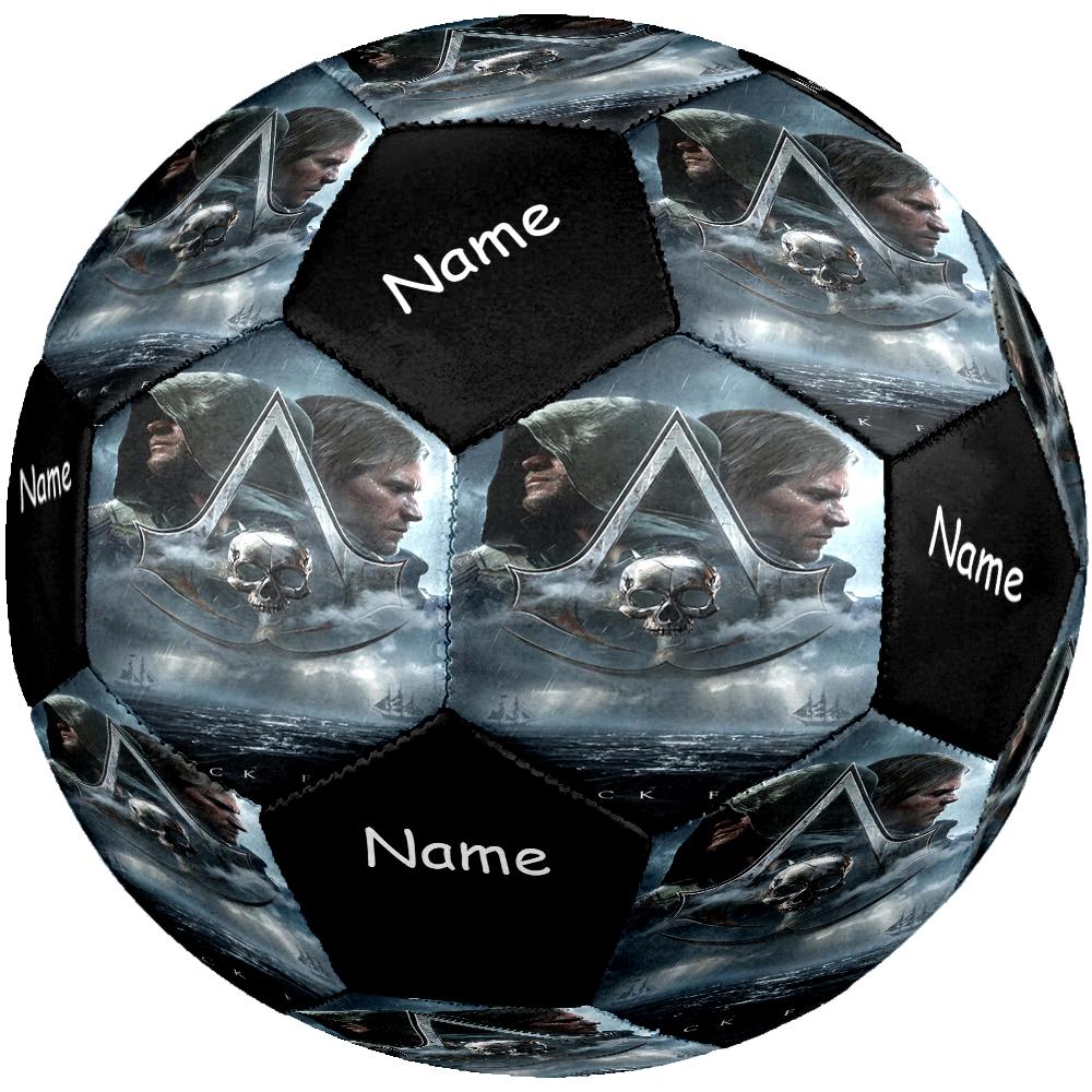 Custom Name Assassin's Creed Theme Size 5 Soccer Ball, Suitable for Both Indoor and Outdoor Matches, a Gift Suitable for Everyone.